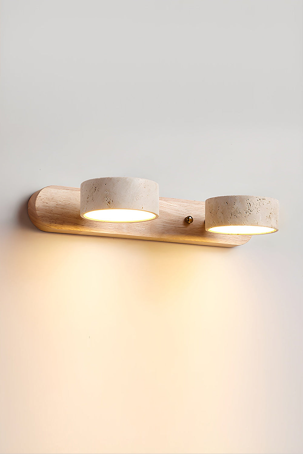 Travertine Duo Wall Light