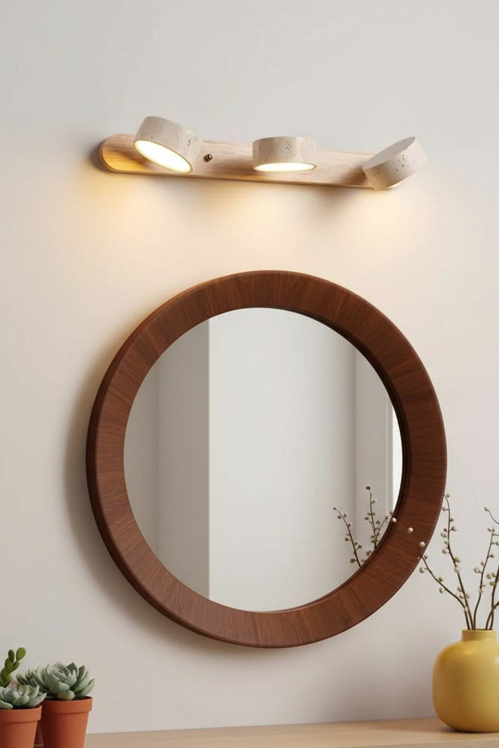 Travertine Duo Wall Light