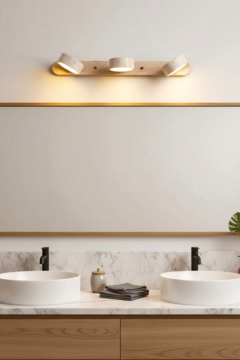 Travertine Duo Wall Light