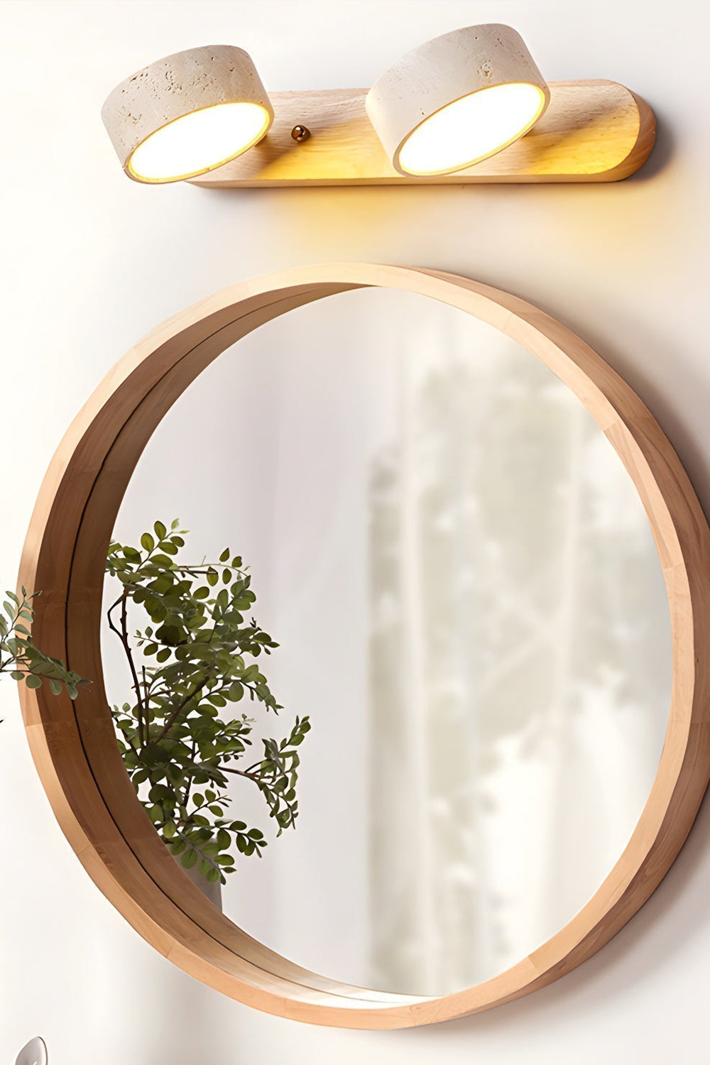 Travertine Duo Wall Light