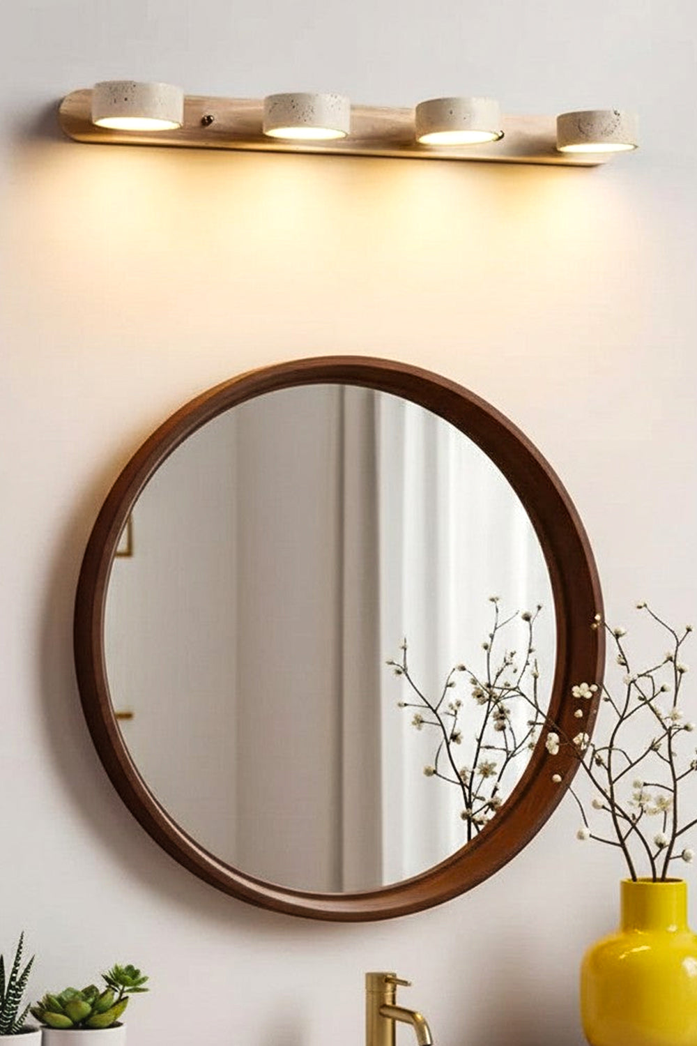 Travertine Duo Wall Light