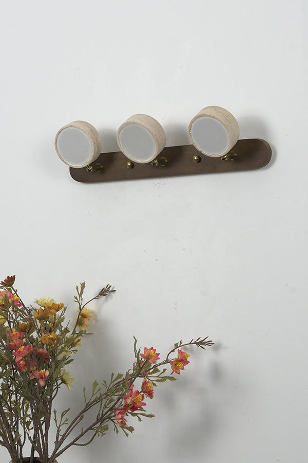 Travertine Duo Wall Light