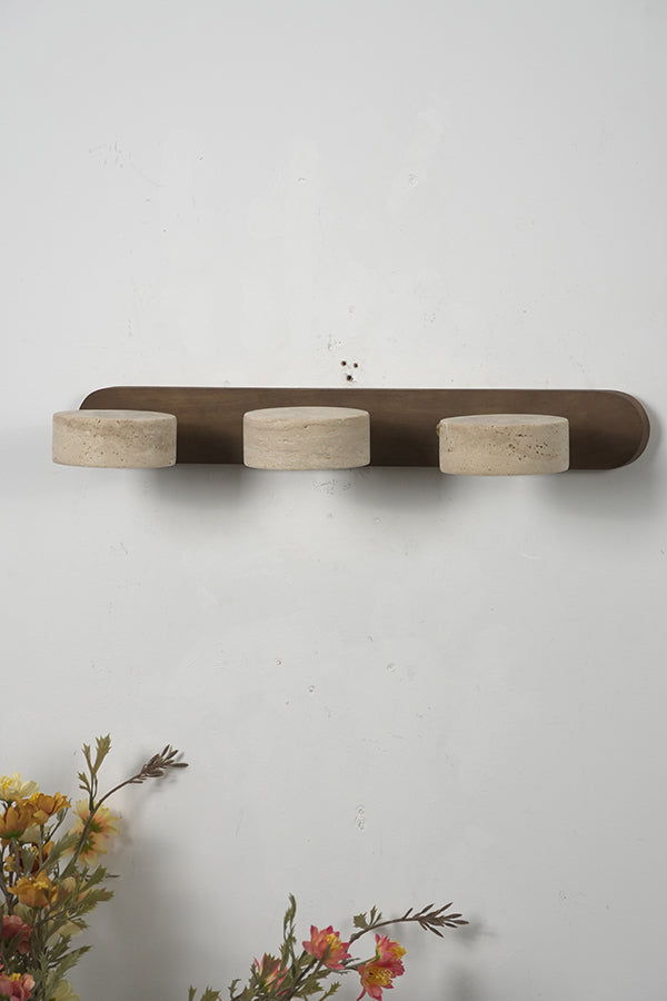 Travertine Duo Wall Light
