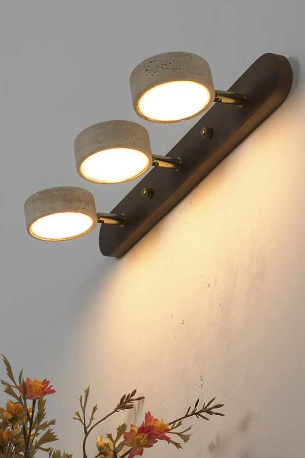 Travertine Duo Wall Light