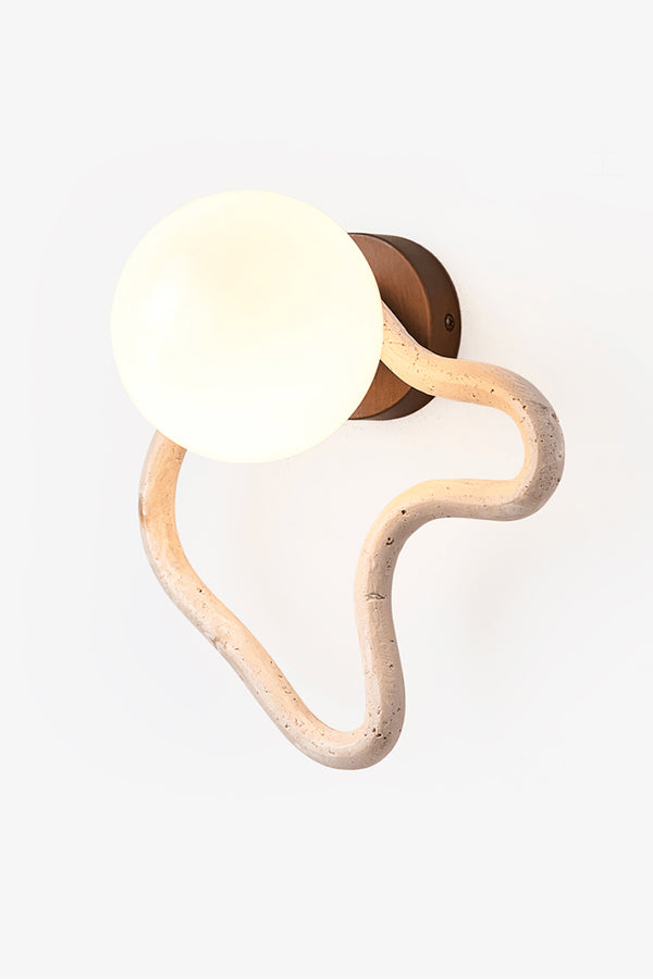 Travertine Flow Wall Sconce