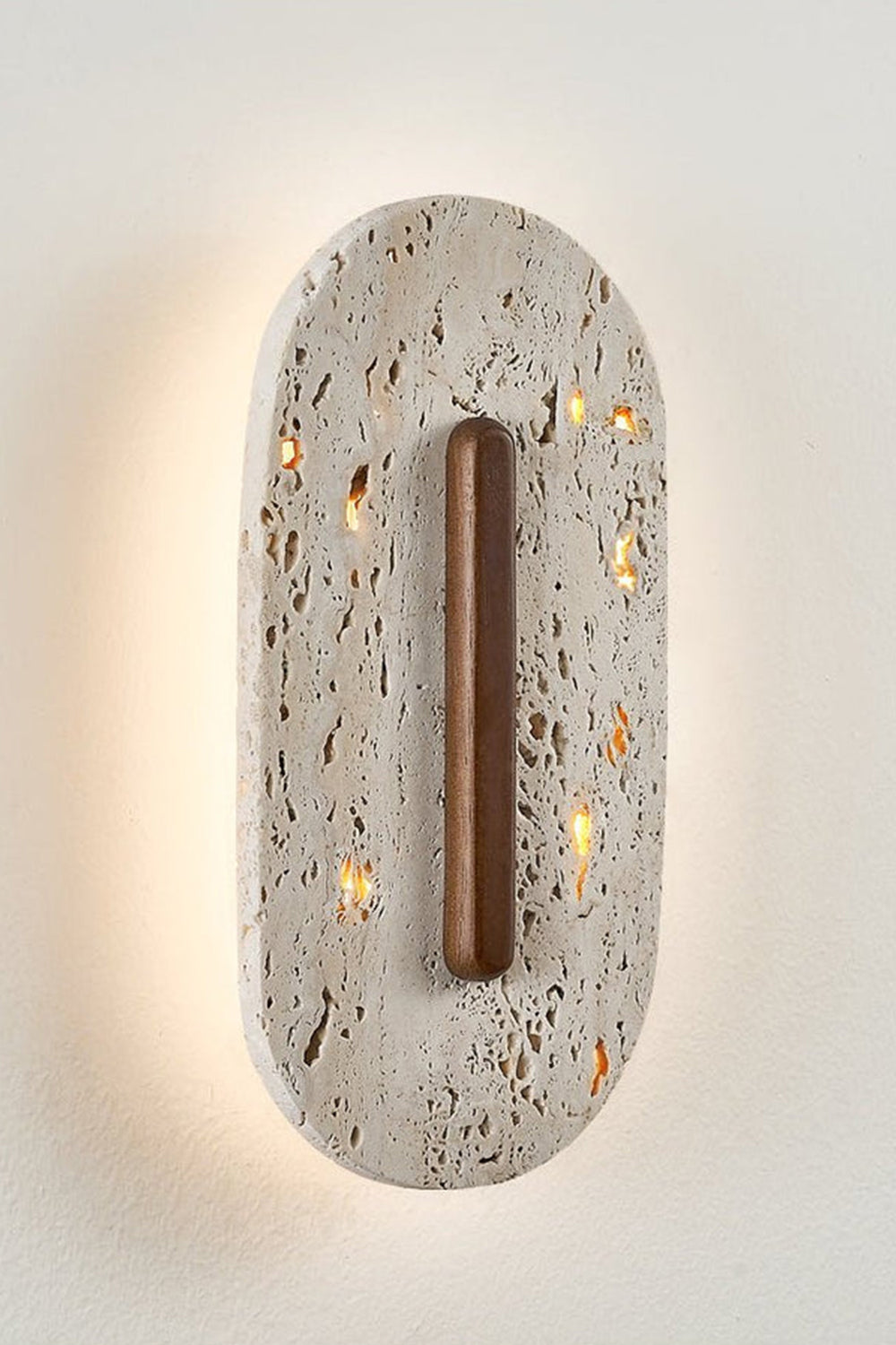 Travertine Slab Wall Sconce