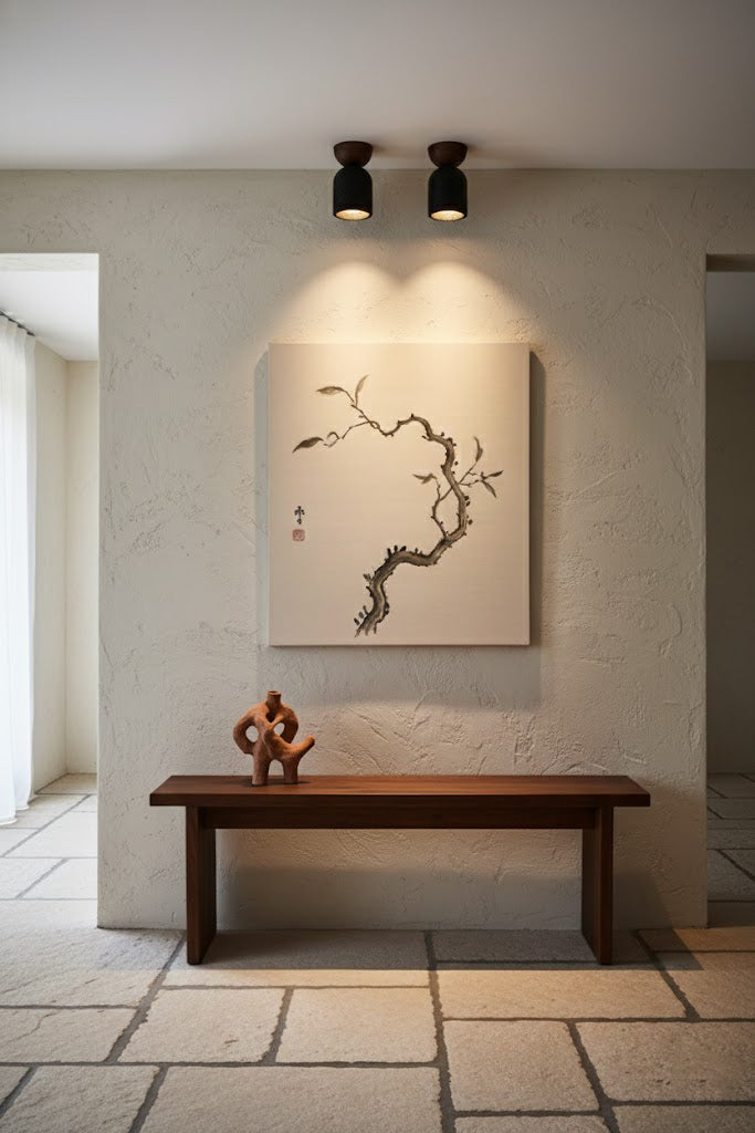 Travertine Stone Ceiling Light