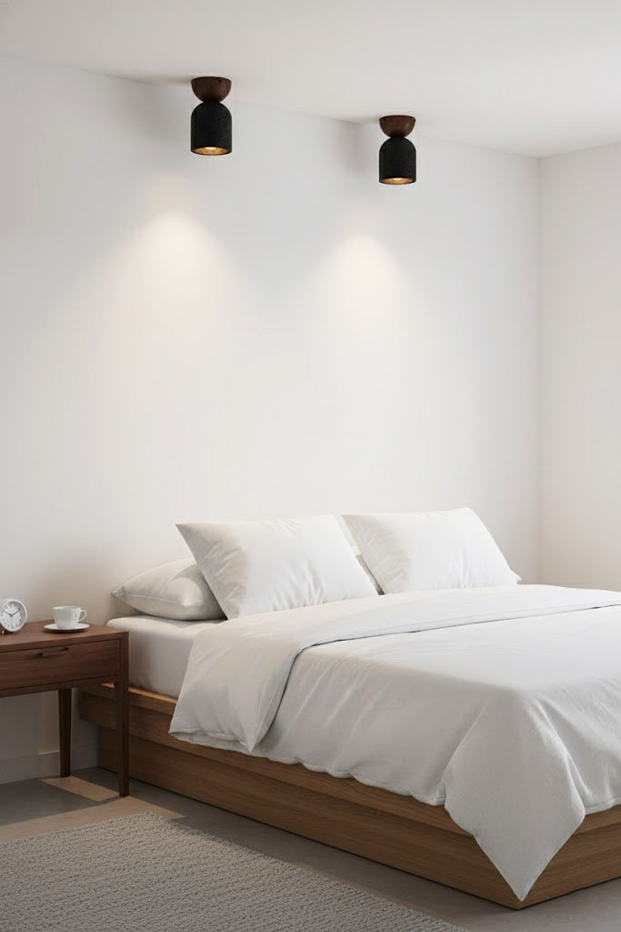 Travertine Stone Ceiling Light