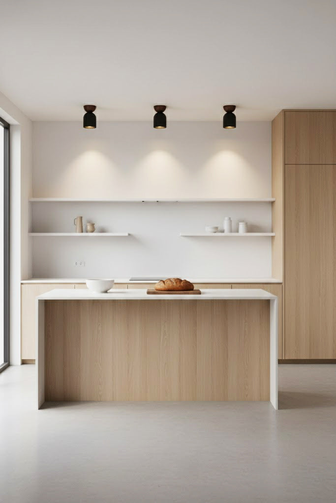 Travertine Stone Ceiling Light