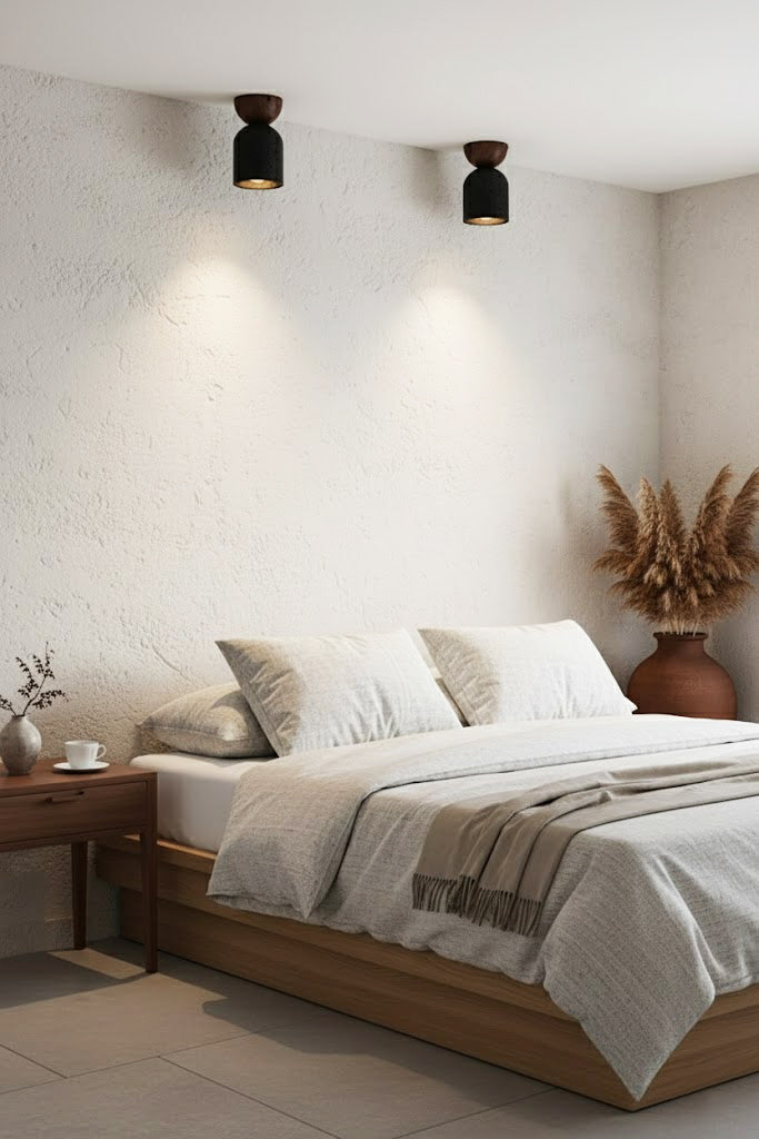 Travertine Stone Ceiling Light