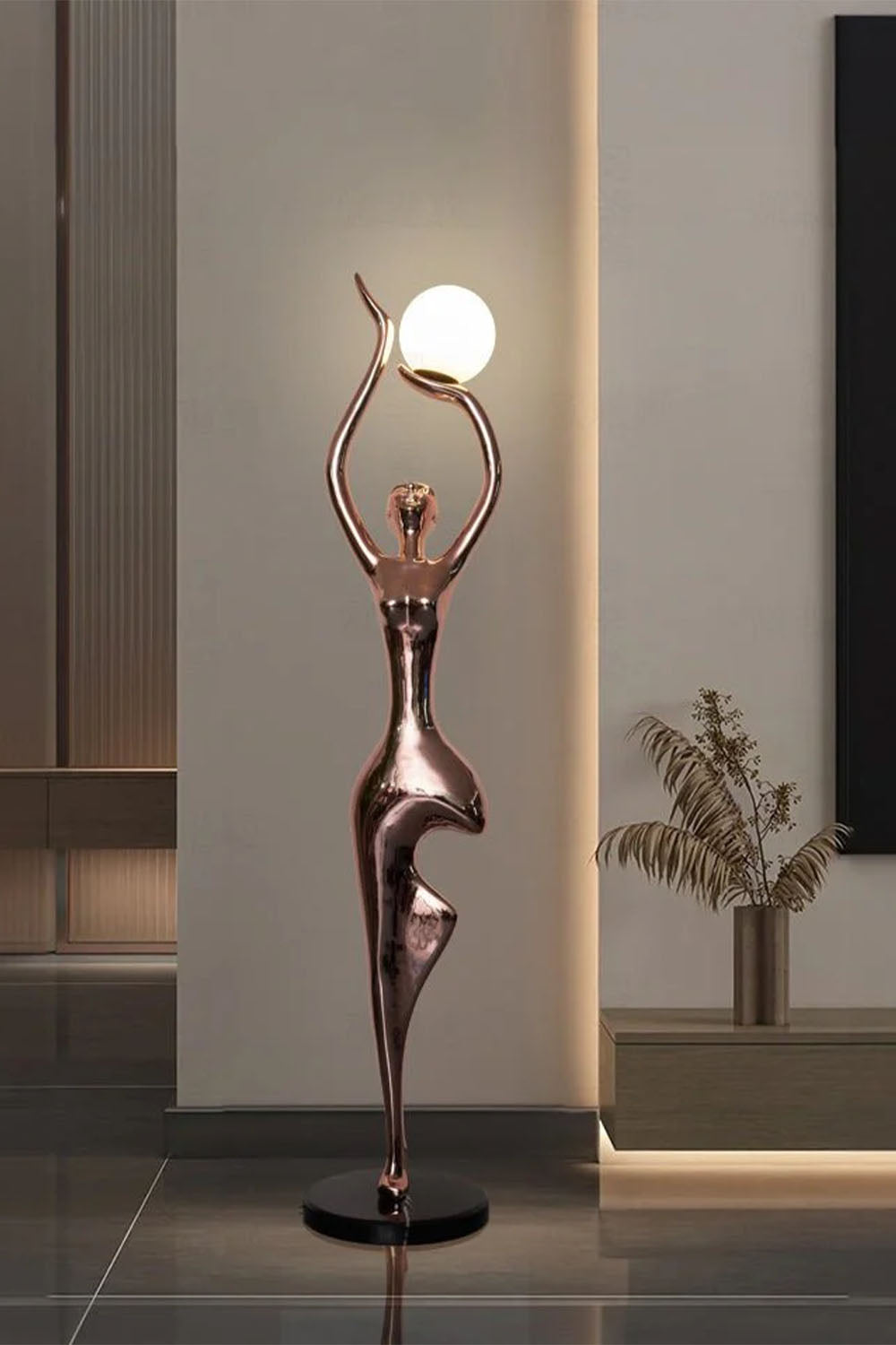 Tree Pose Yoga Floor Lamp