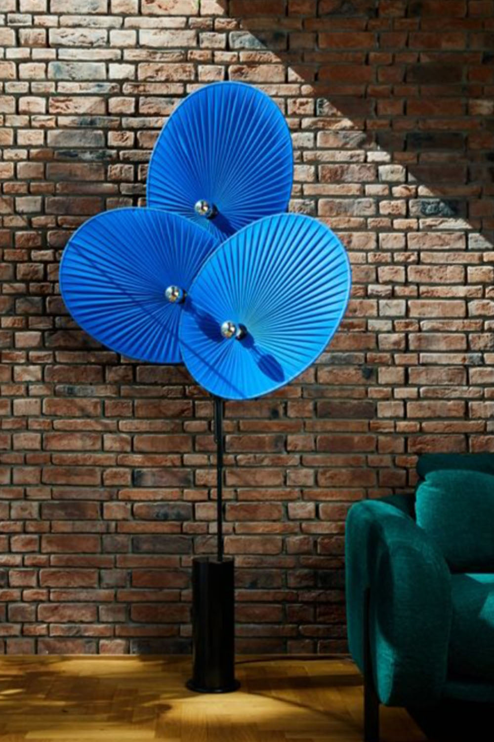 Triple Floral Floor Lamp