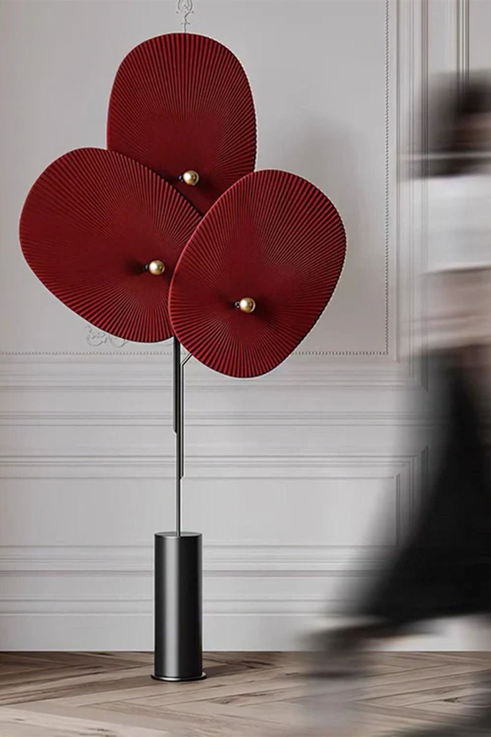 Triple Floral Floor Lamp