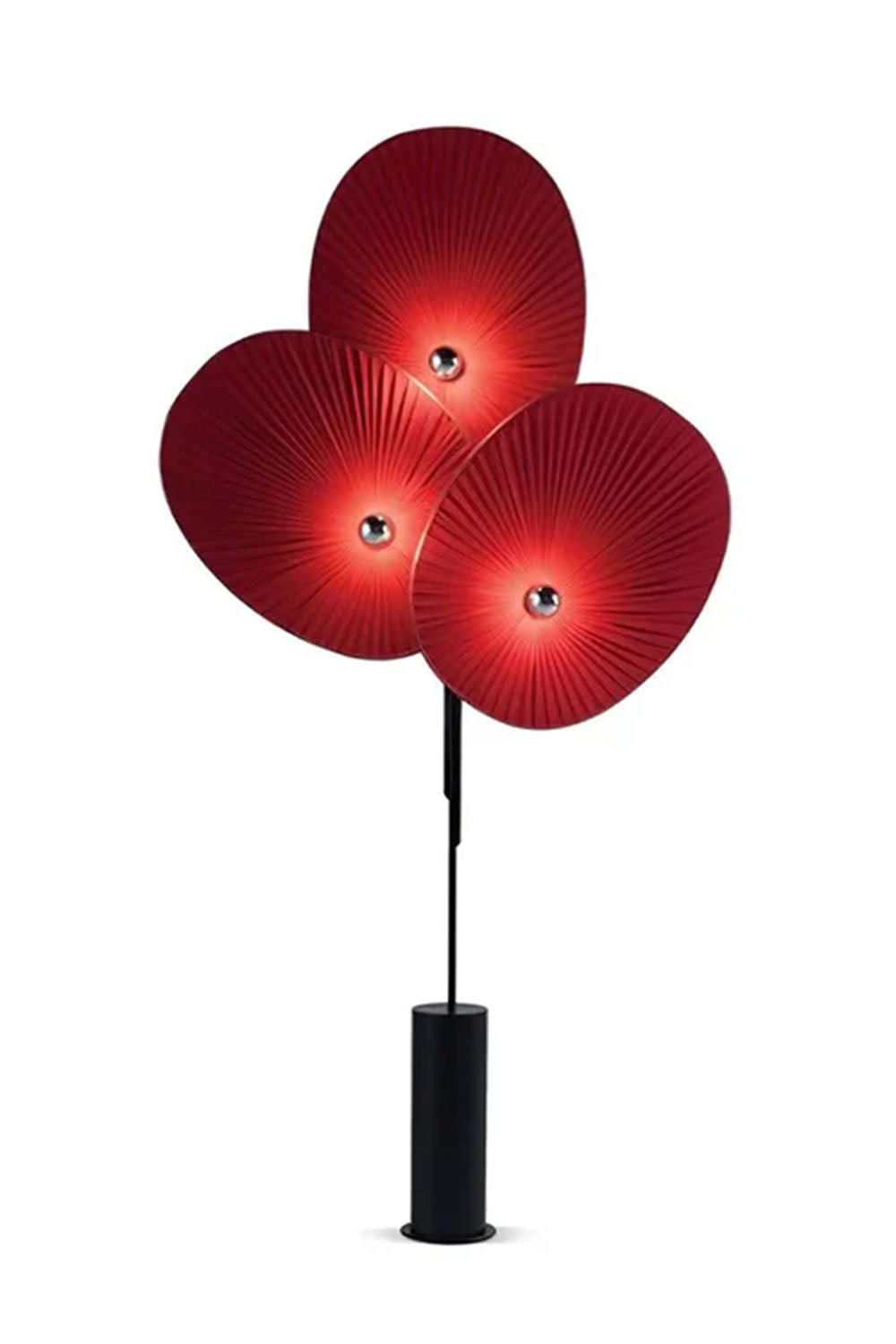 Triple Floral Floor Lamp