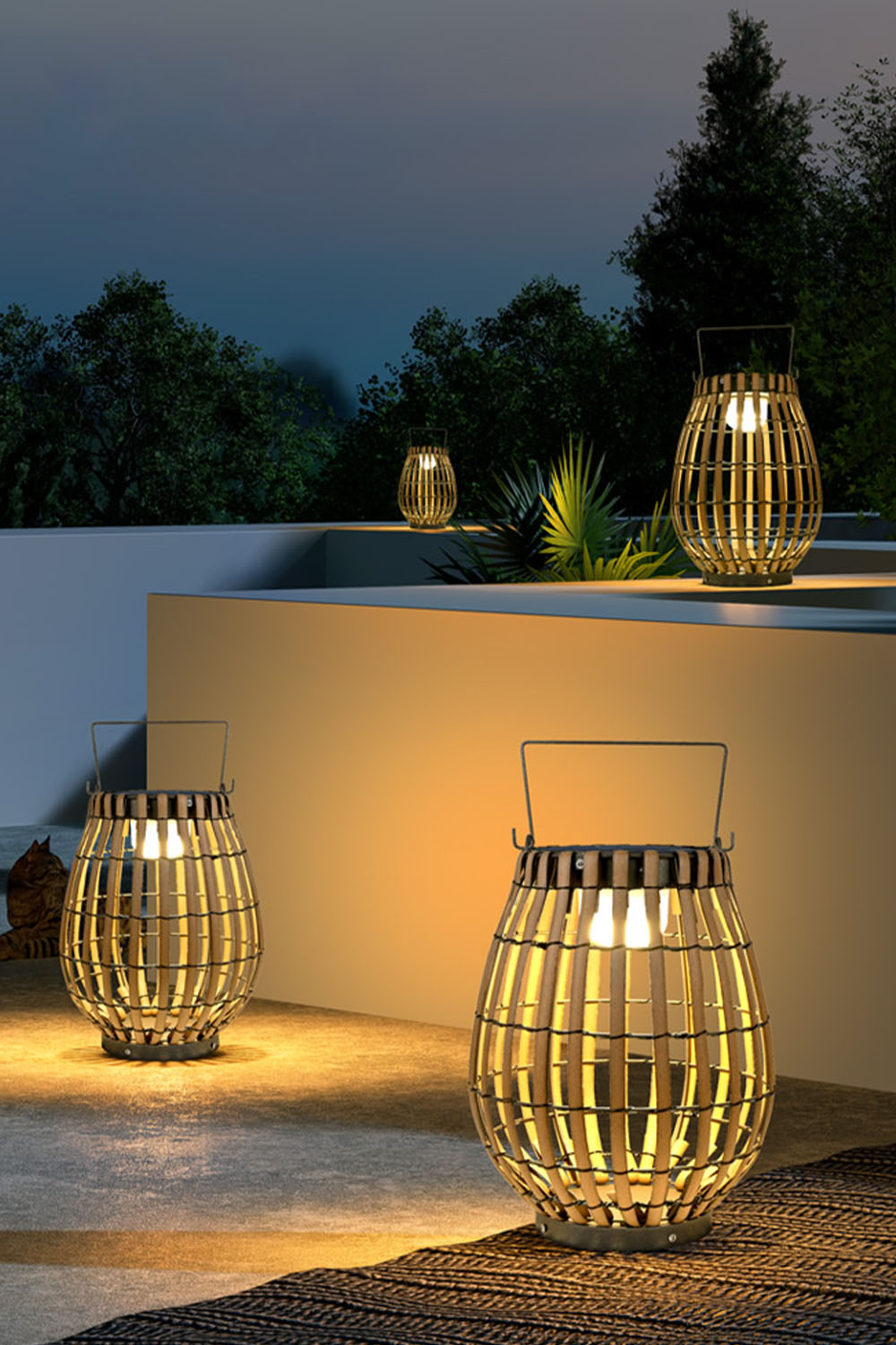 Tropic Braid Lantern Outdoor Lamp