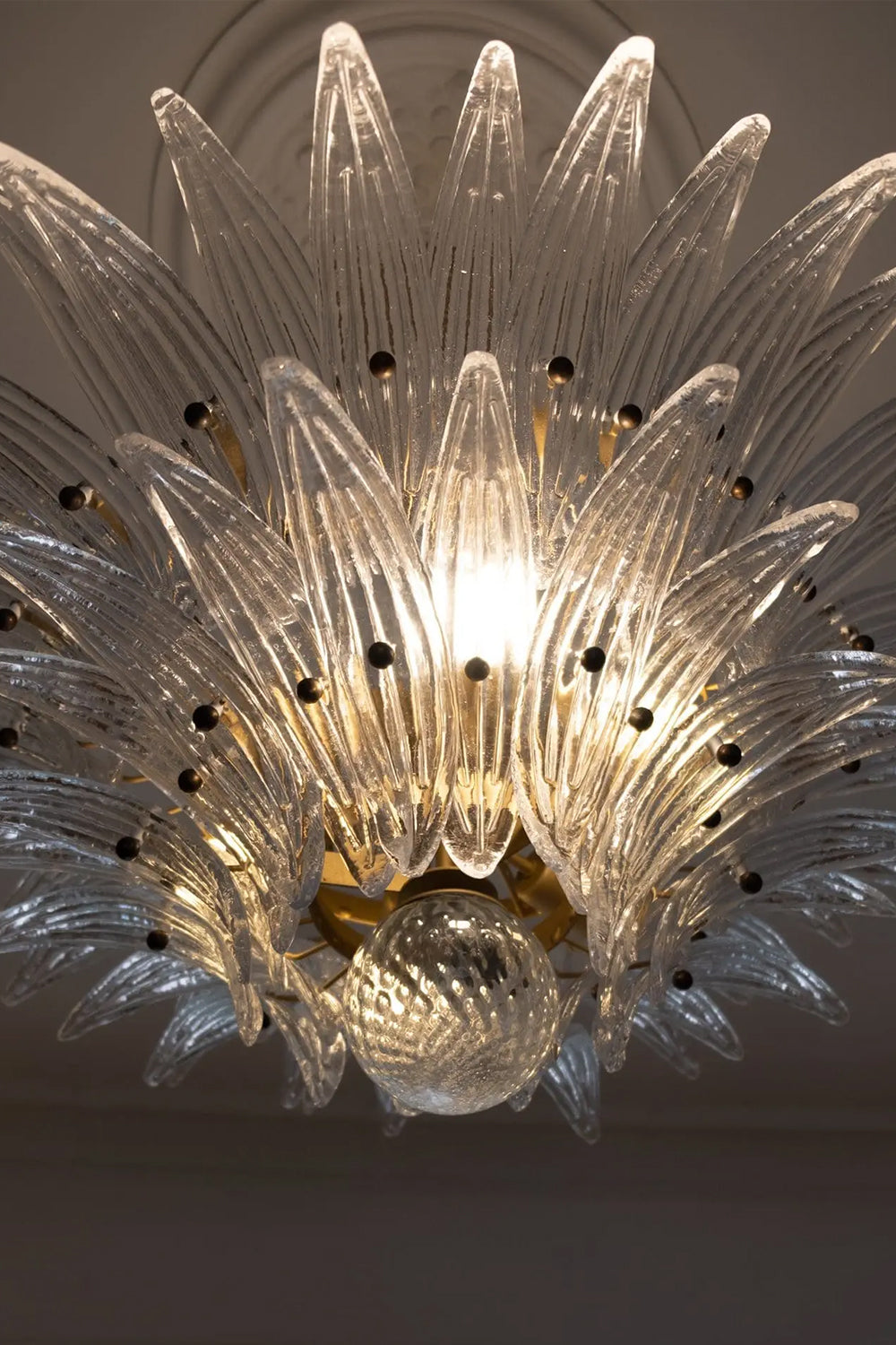Two-Tier Murano Palmette Chandelier