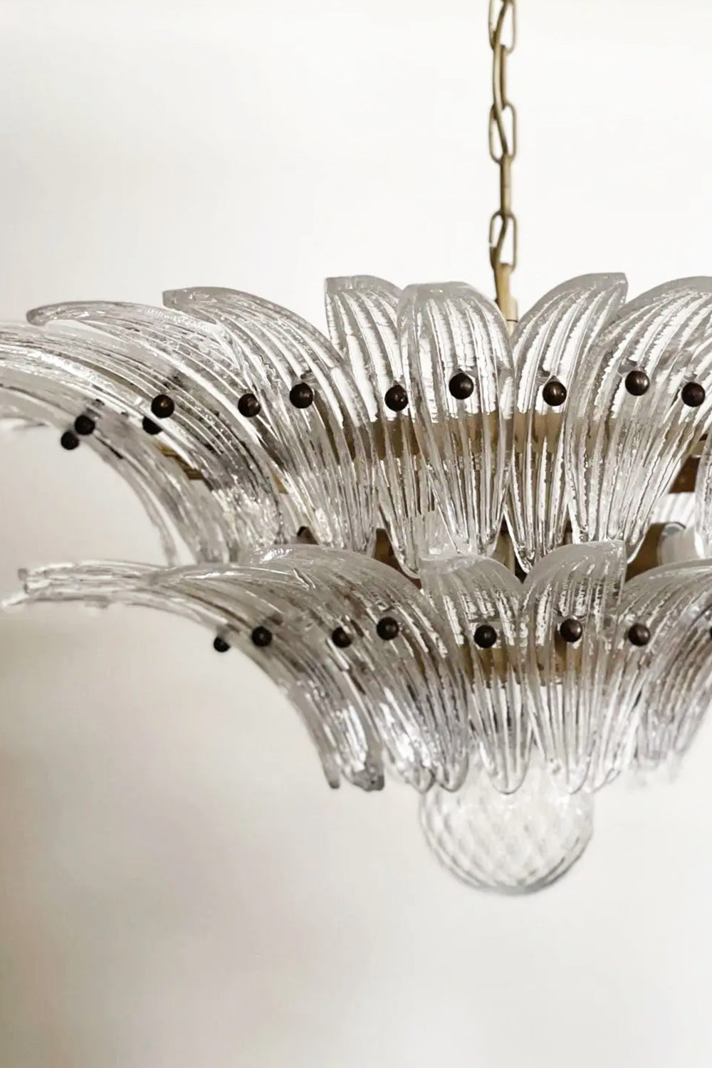 Two-Tier Murano Palmette Chandelier