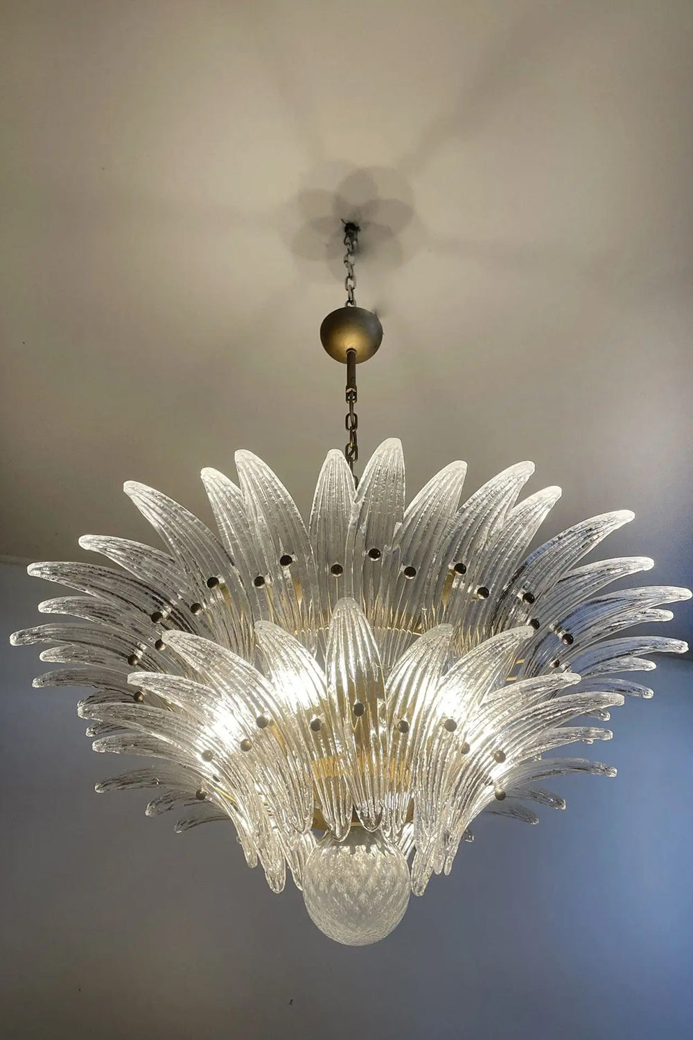 Two-Tier Murano Palmette Chandelier