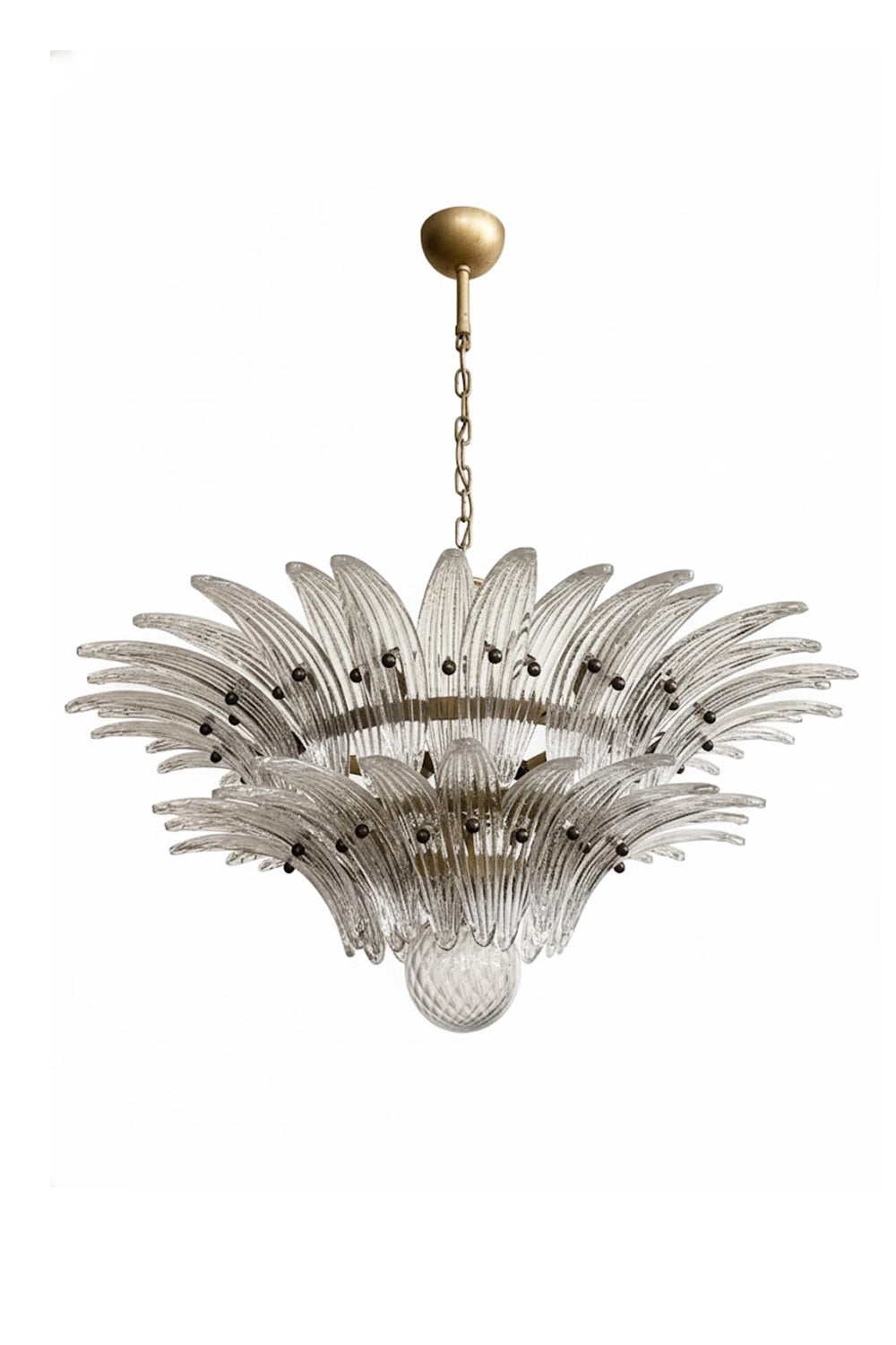 Two-Tier Murano Palmette Chandelier