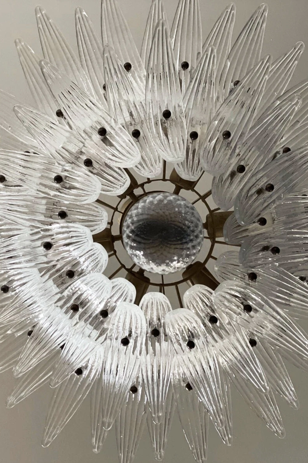 Two-Tier Murano Palmette Chandelier