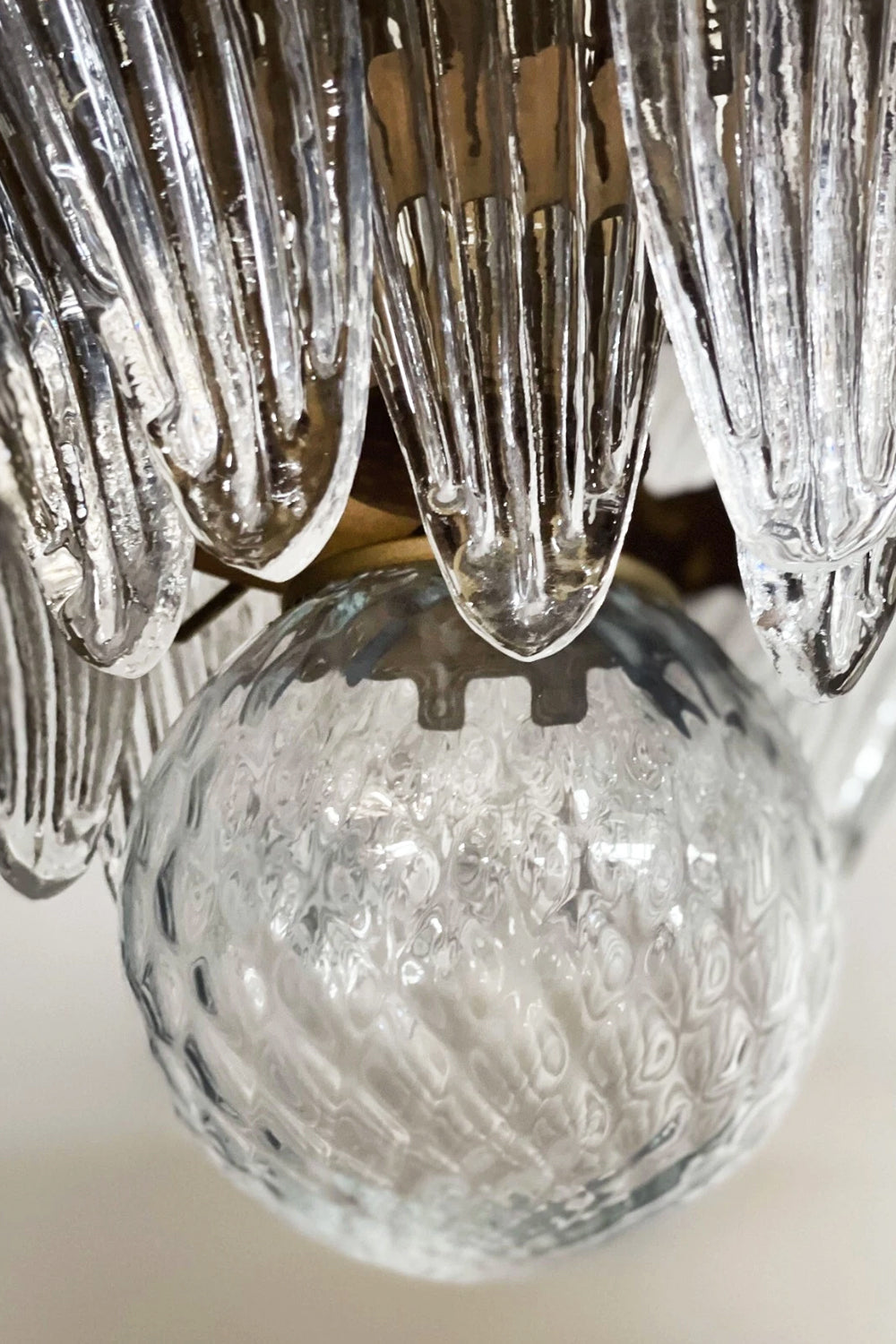 Two-Tier Murano Palmette Chandelier