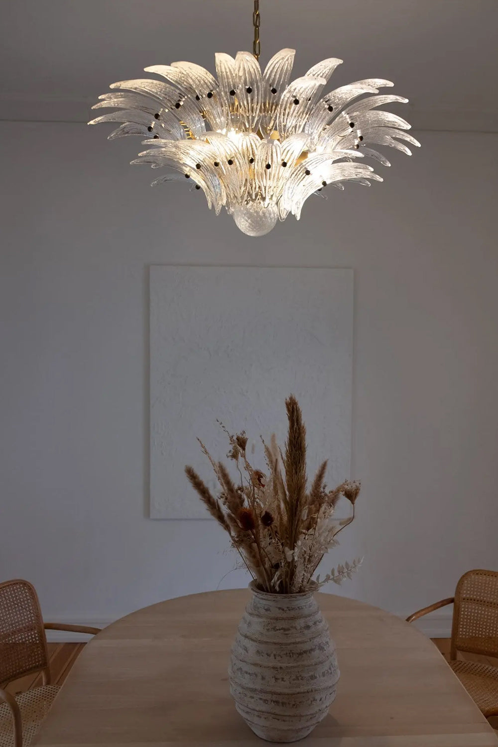 Two-Tier Murano Palmette Chandelier