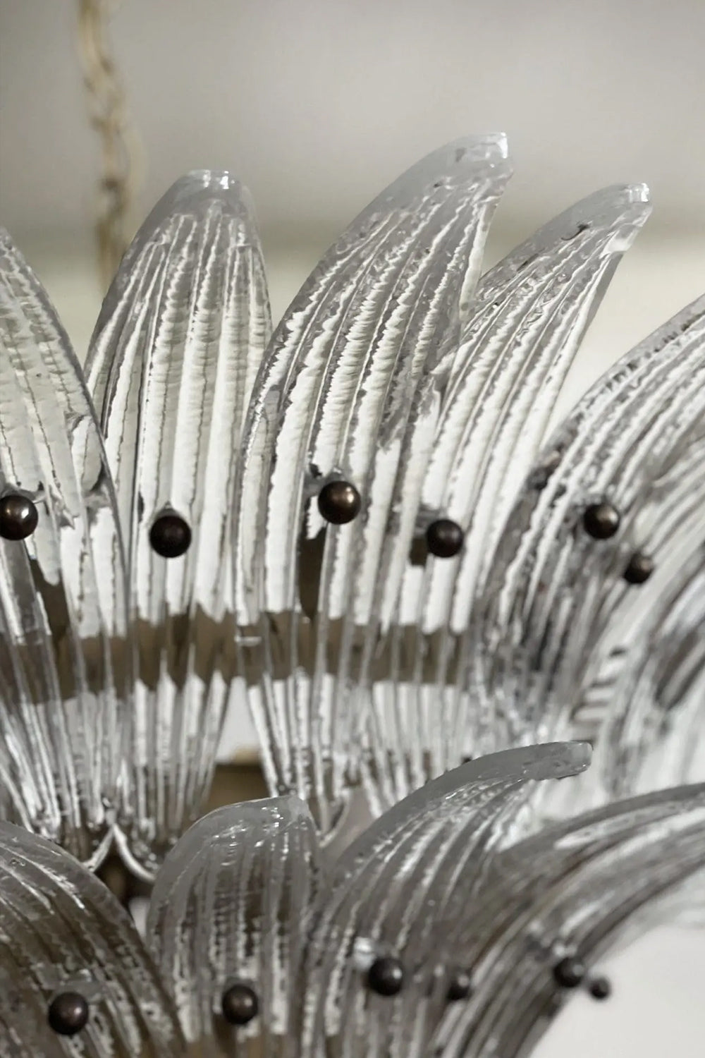 Two-Tier Murano Palmette Chandelier