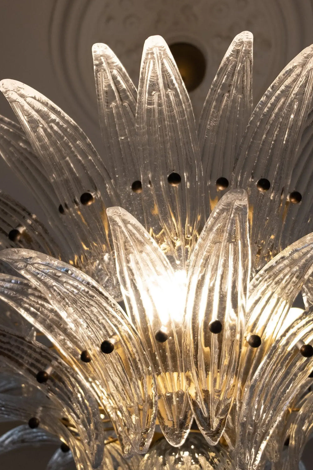 Two-Tier Murano Palmette Chandelier