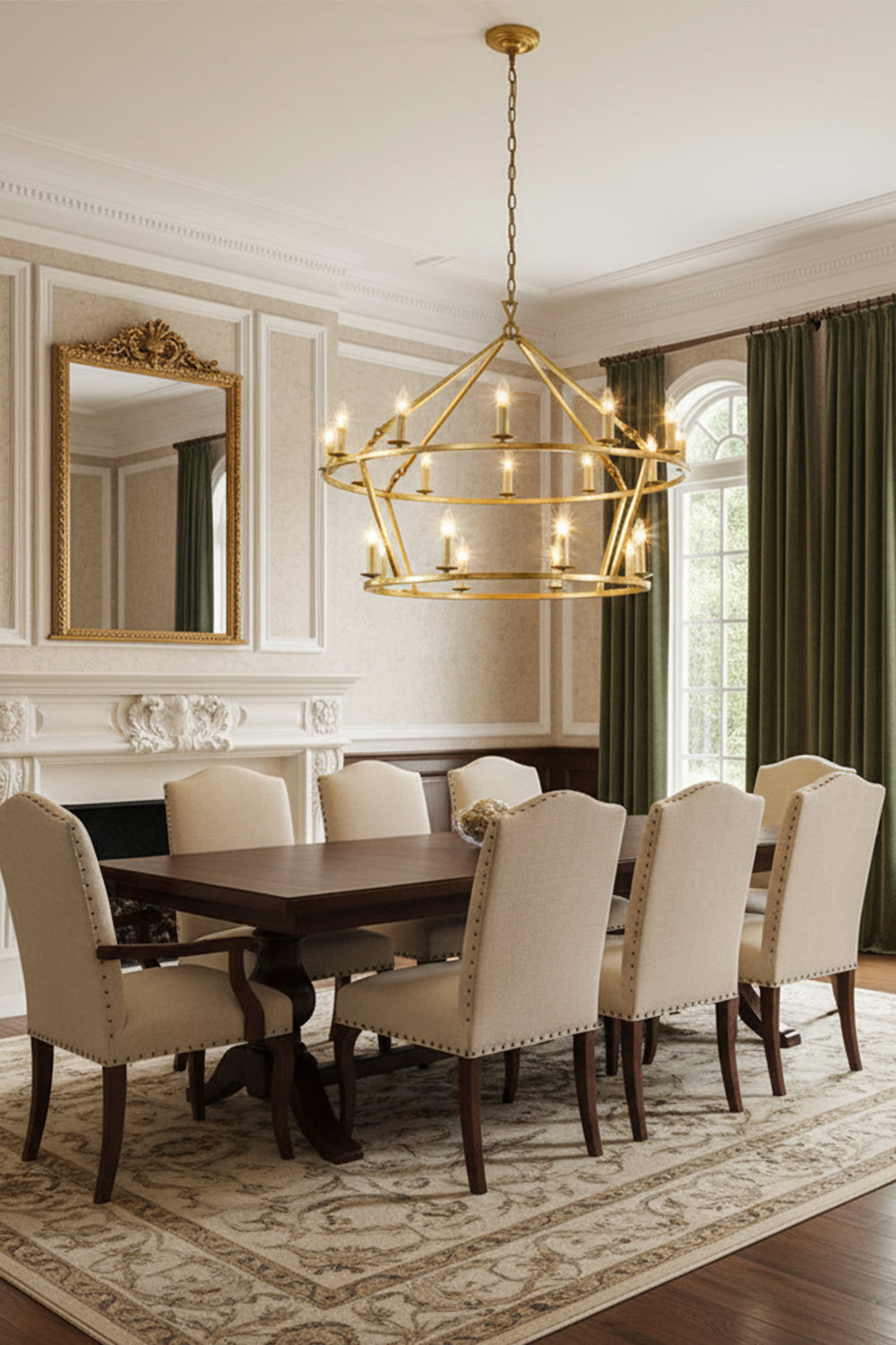 Two-Tiered Ring Chandelier