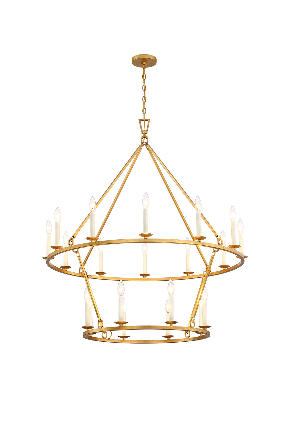 Two-Tiered Ring Chandelier