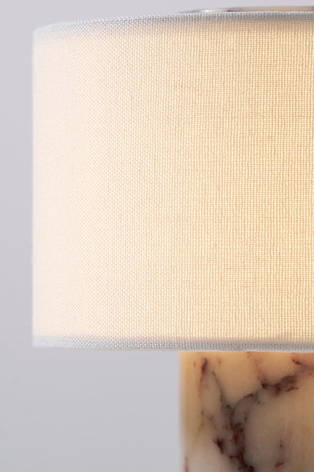 Veined Marble Table Lamp |Fabric detail | Samu Lamp