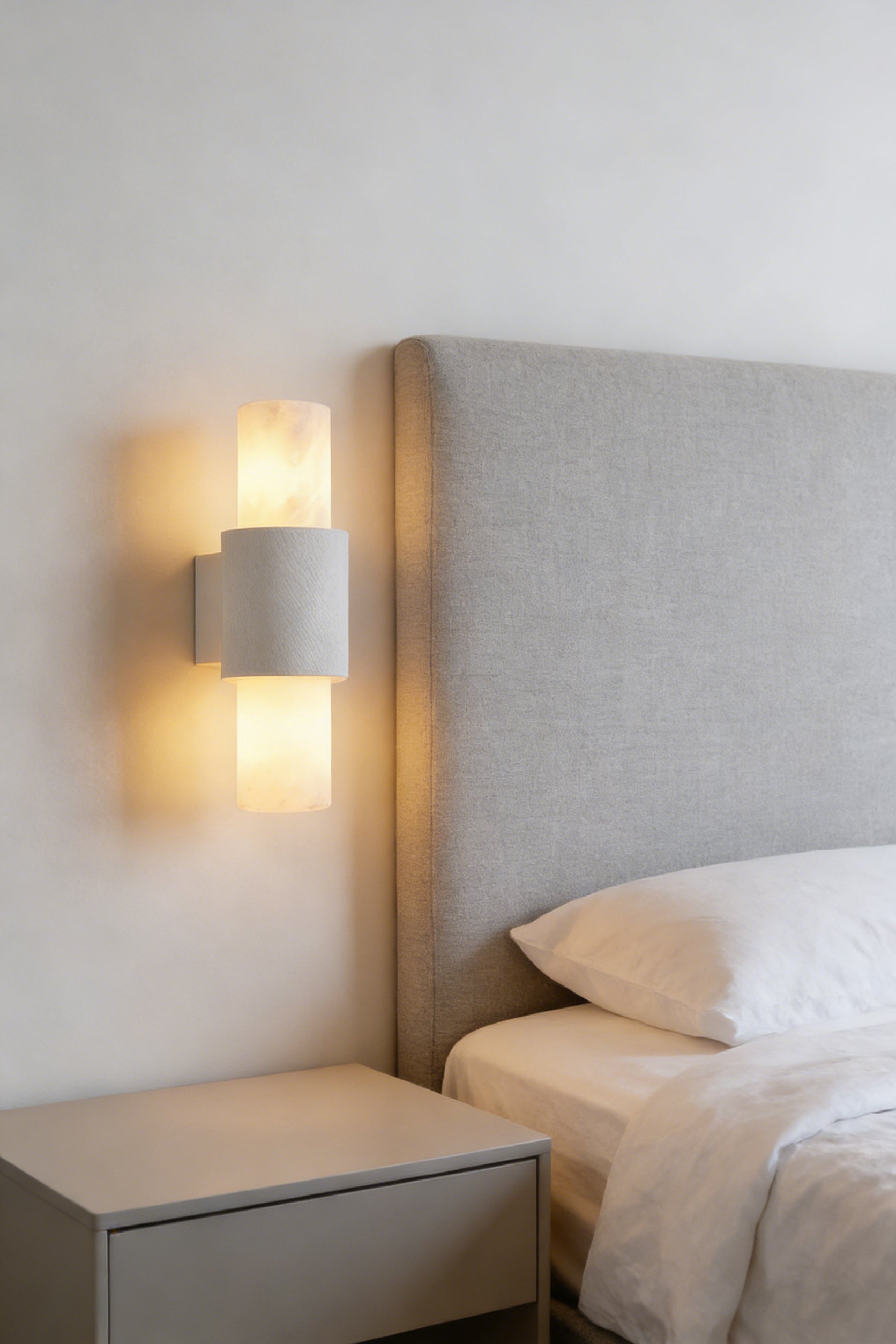 Vertical Alabaster Wall Sconce