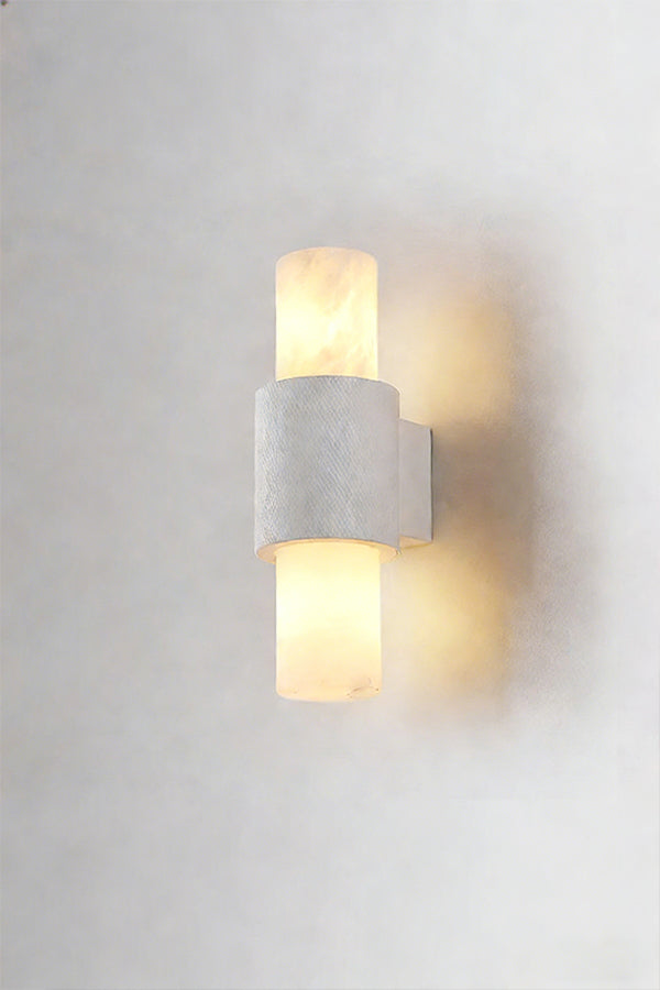 Vertical Alabaster Wall Sconce