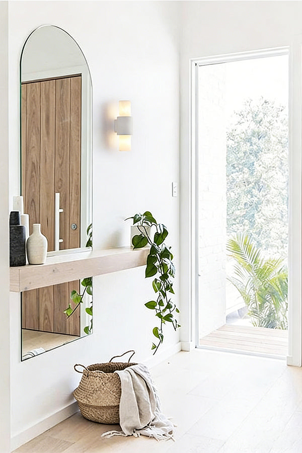 Vertical Alabaster Wall Sconce