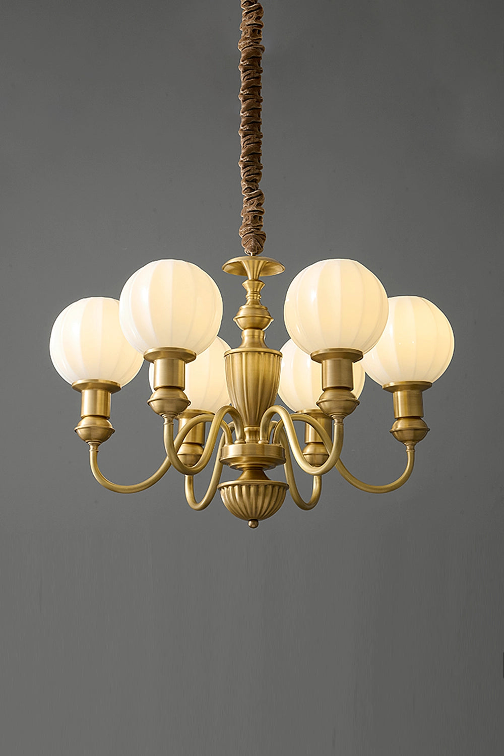 Vintage Brass Chandelier