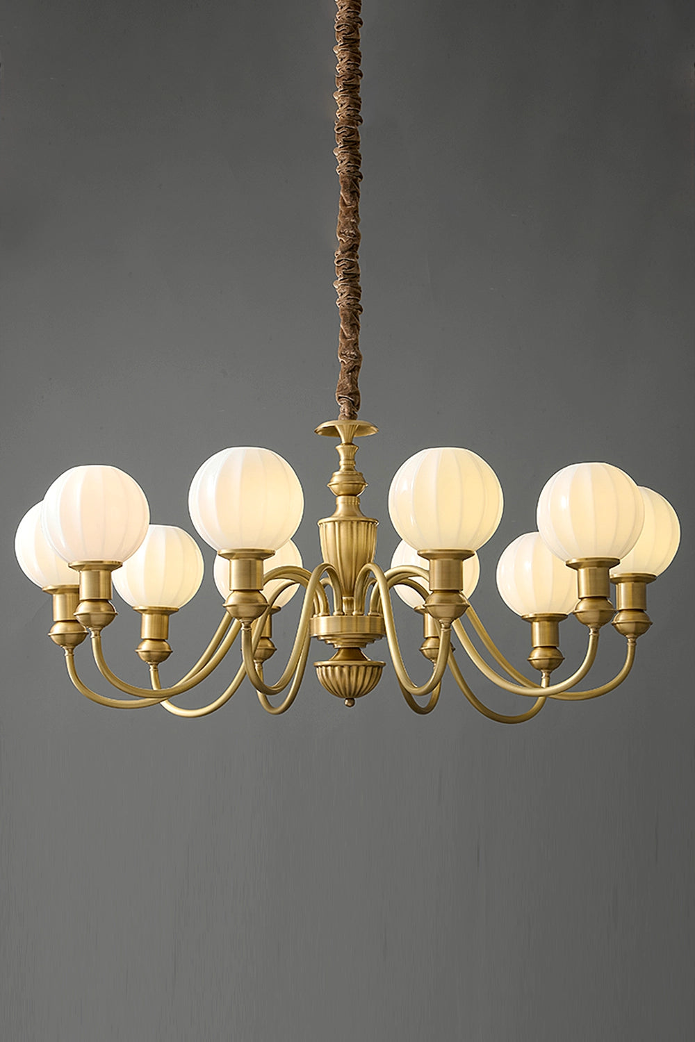 Vintage Brass Chandelier