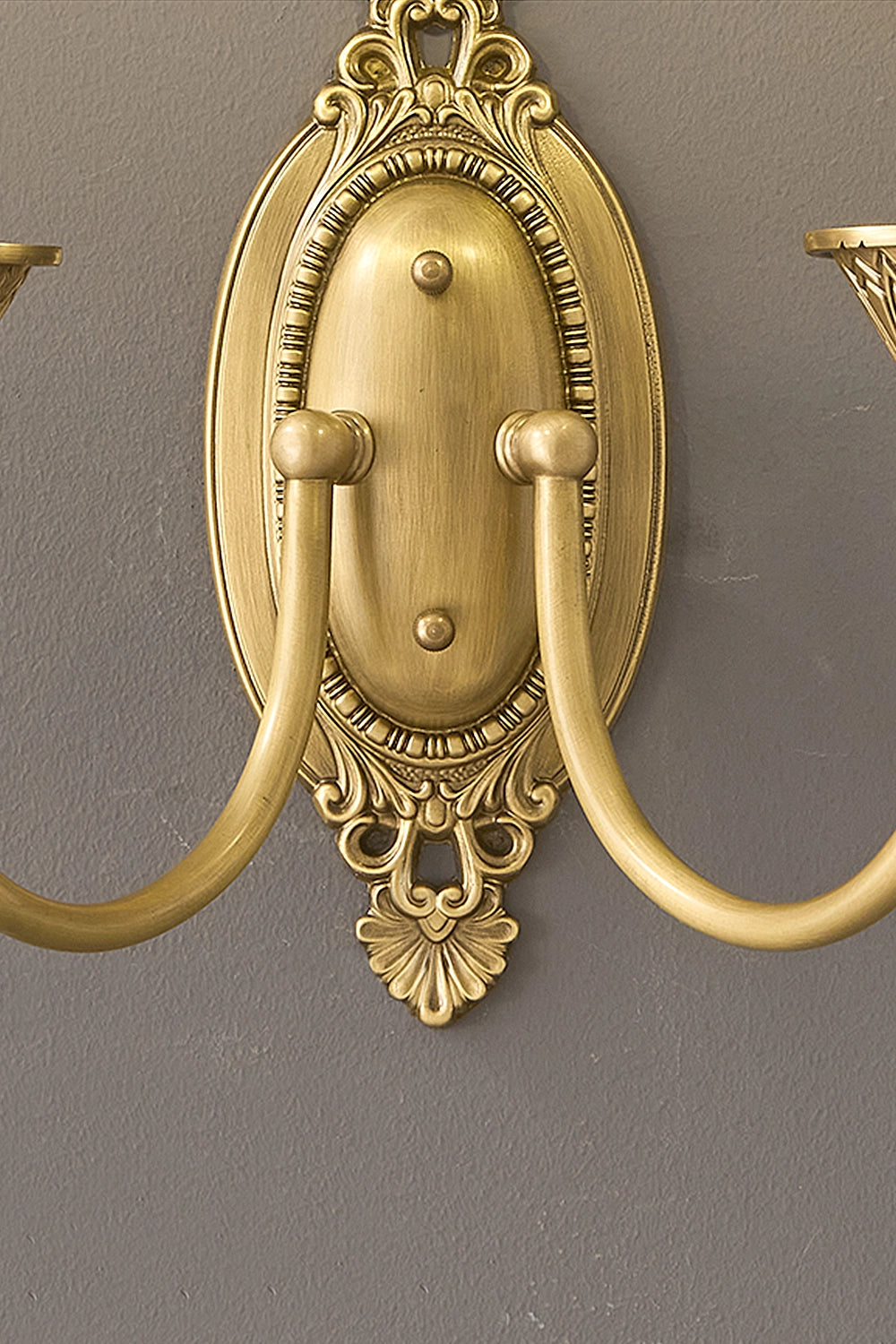 Vintage Candle Brass Wall Lamp