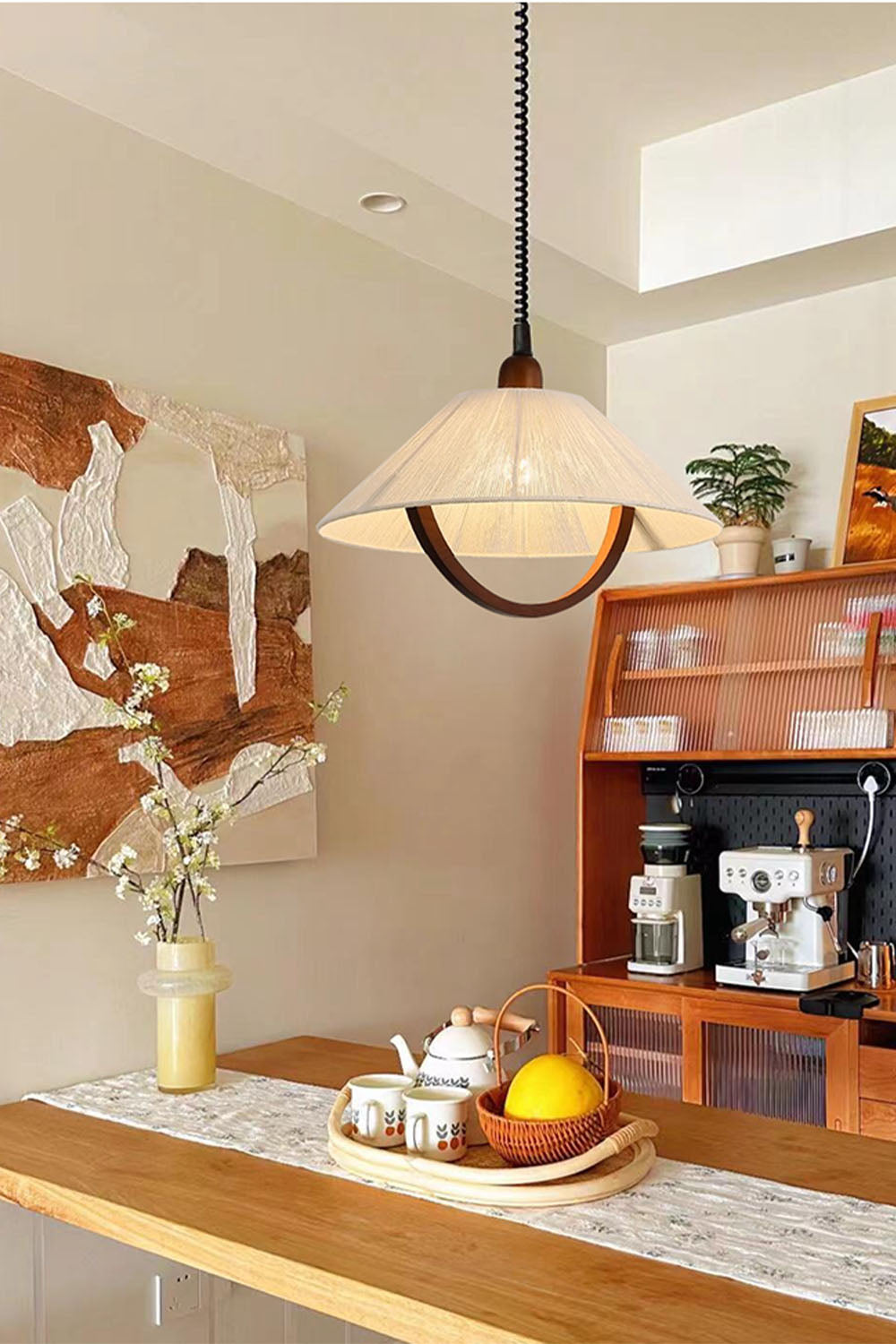 Vintage Cotton Pendant Lamp