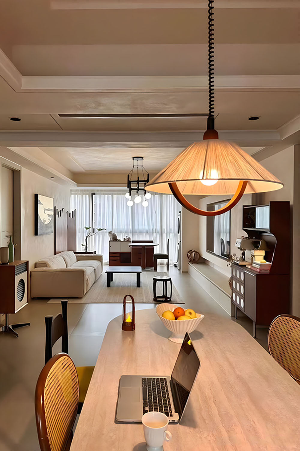 Vintage Cotton Pendant Lamp