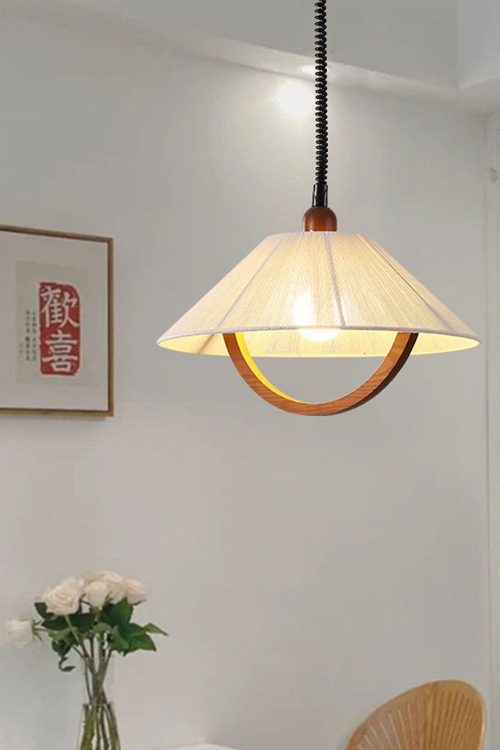 Vintage Cotton Pendant Lamp