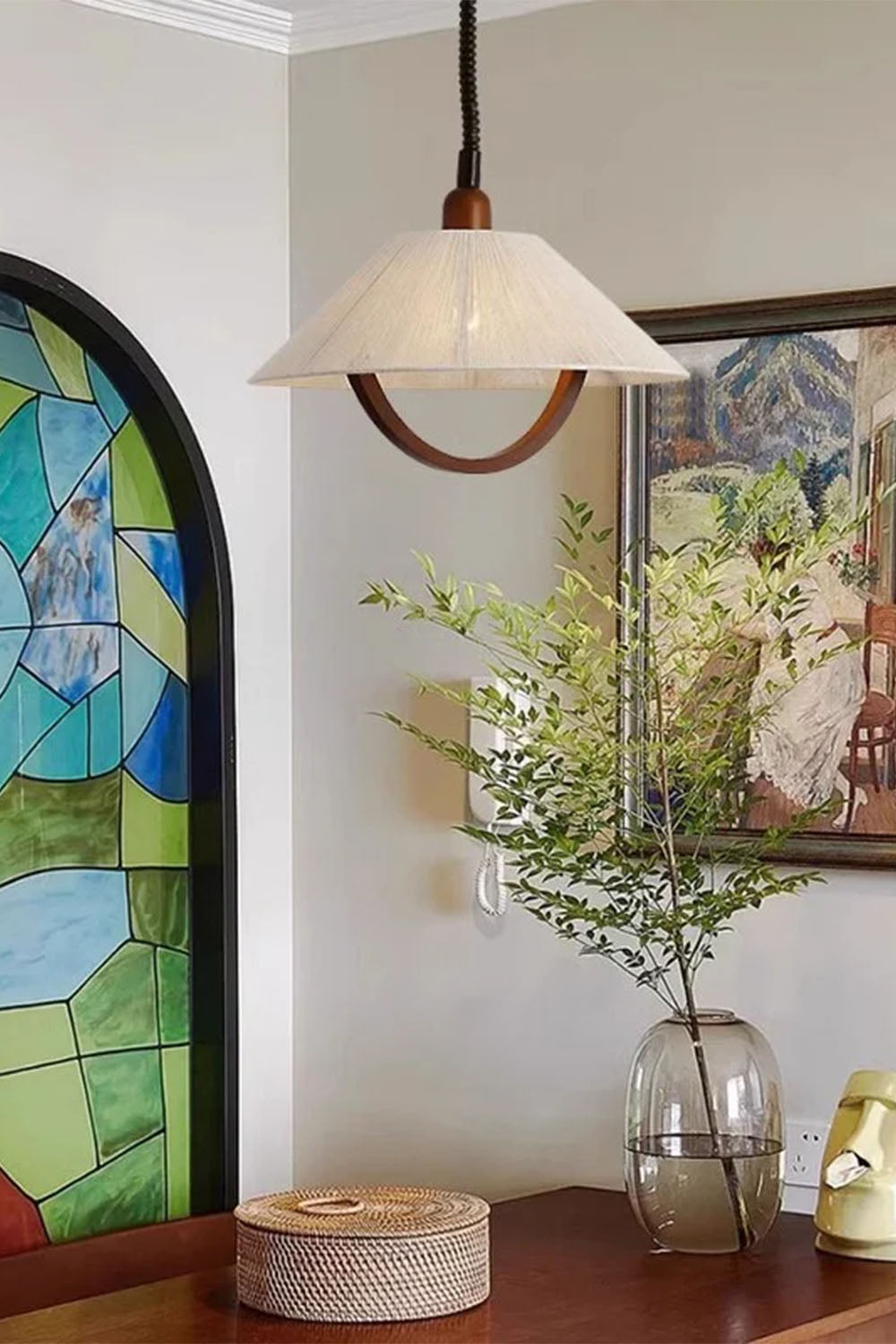 Vintage Cotton Pendant Lamp