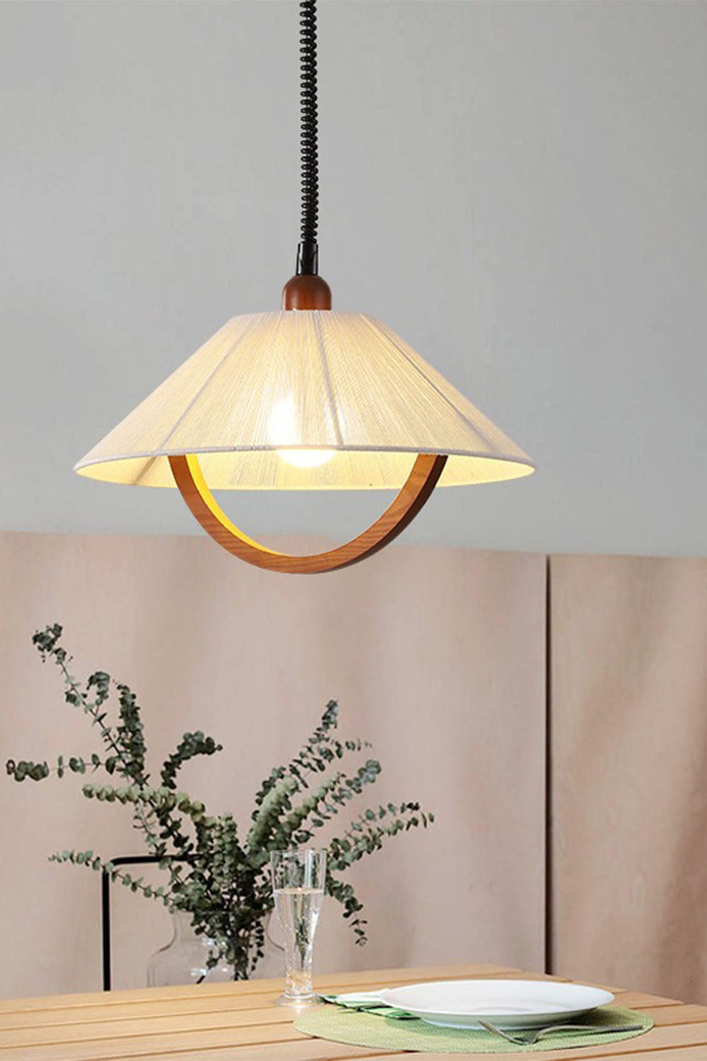 Vintage Cotton Pendant Lamp