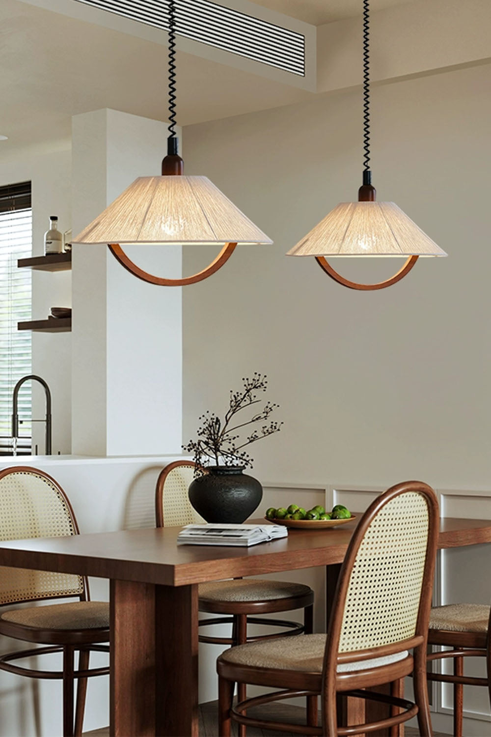 Vintage Cotton Pendant Lamp-Vintage Textile – SamuLighting