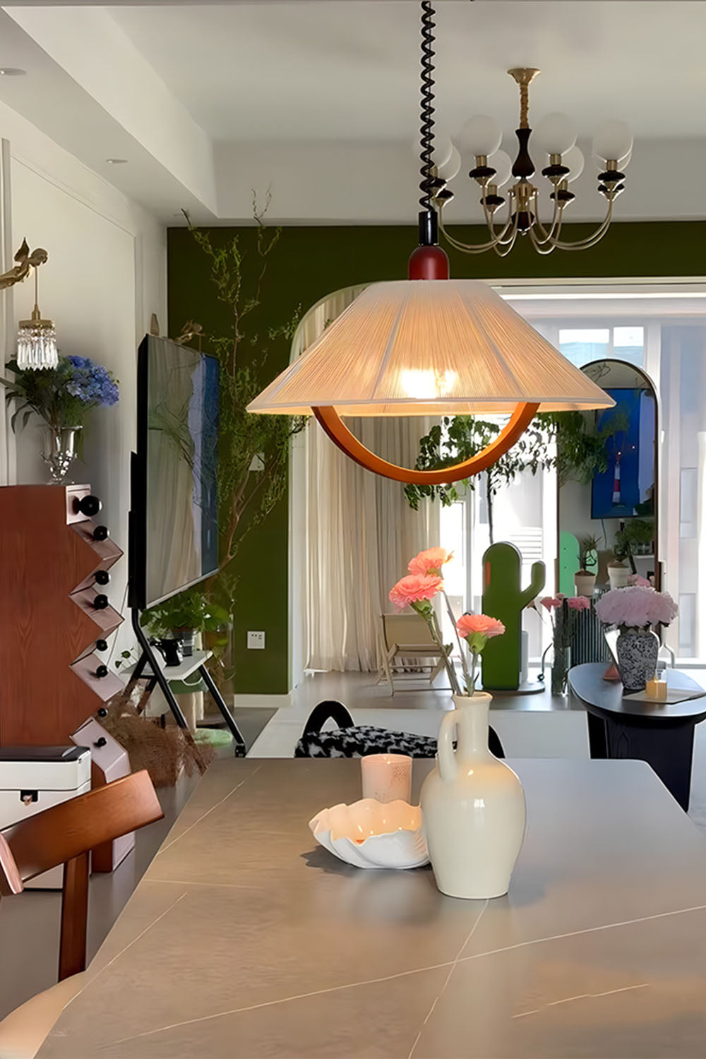 Vintage Cotton Pendant Lamp