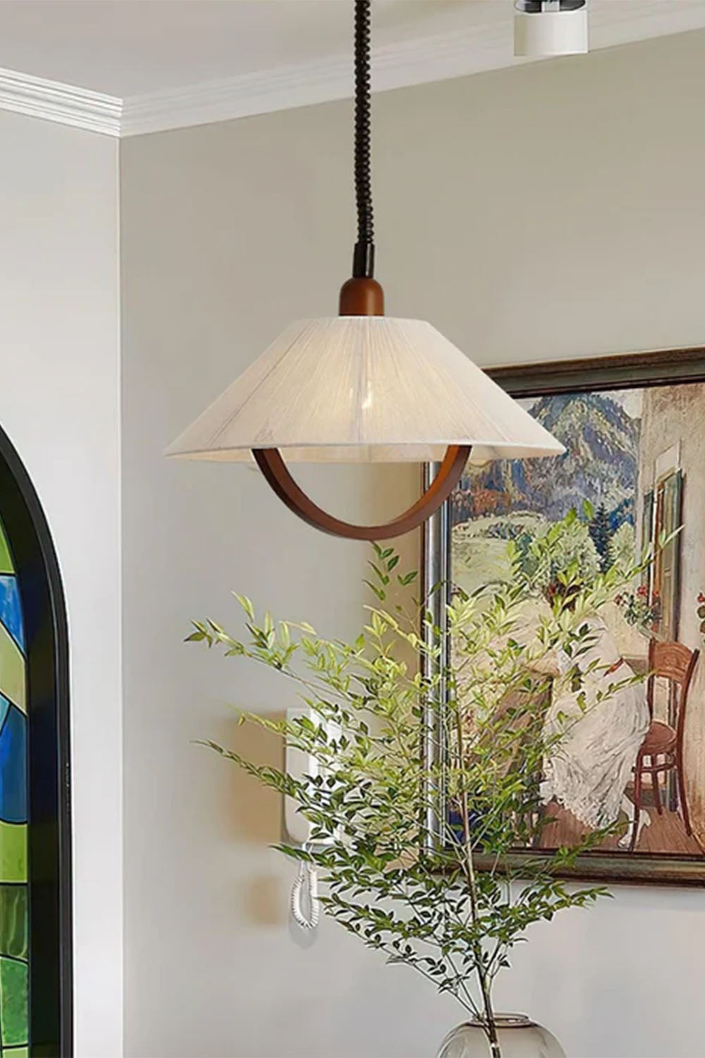 Vintage Cotton Pendant Lamp
