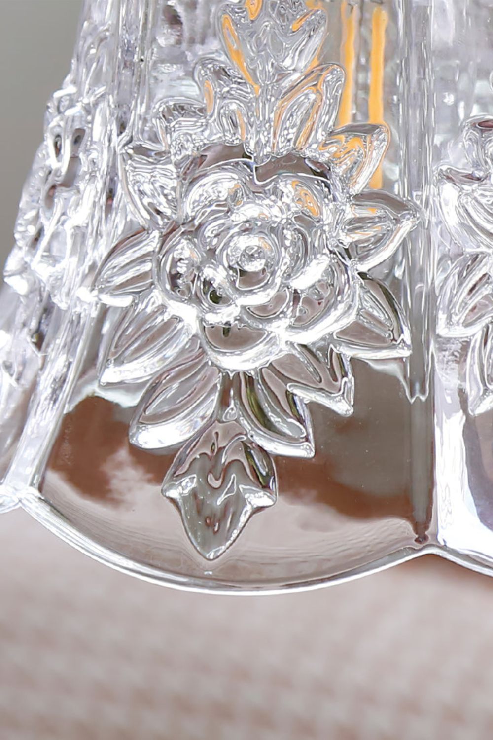 Vintage Flower Glass Pendant Light