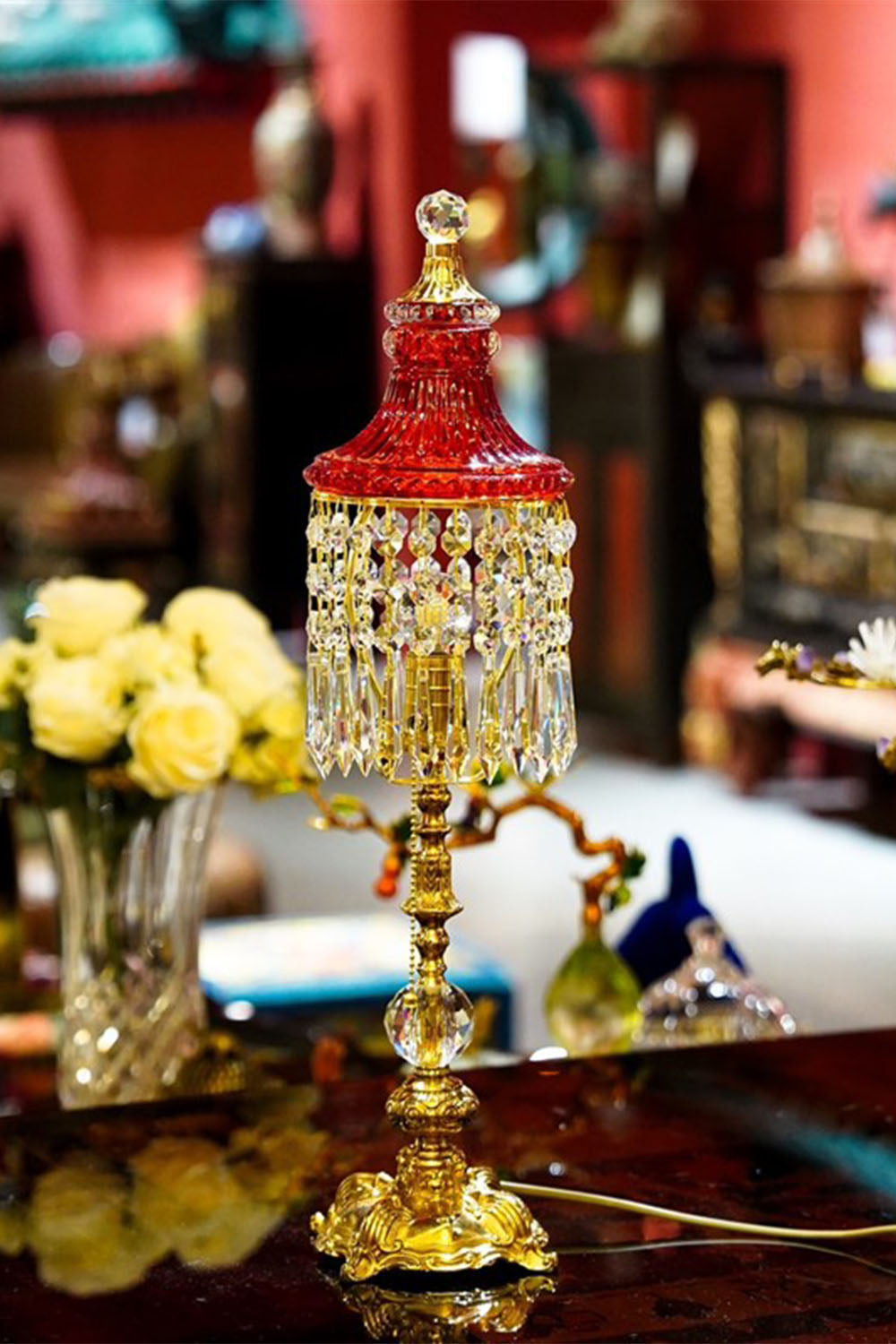 Vintage French Victorian Table Lamp
