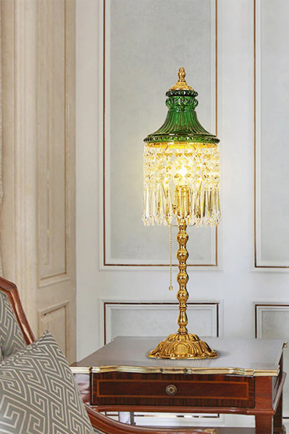 Vintage French Victorian Table Lamp