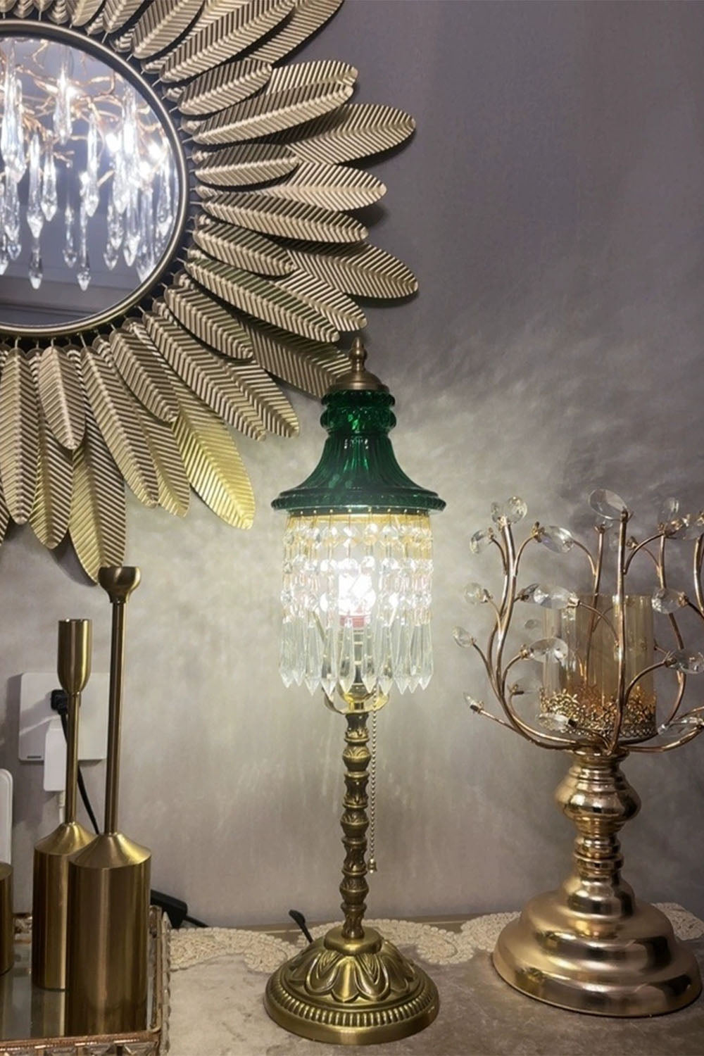 Vintage French Victorian Table Lamp