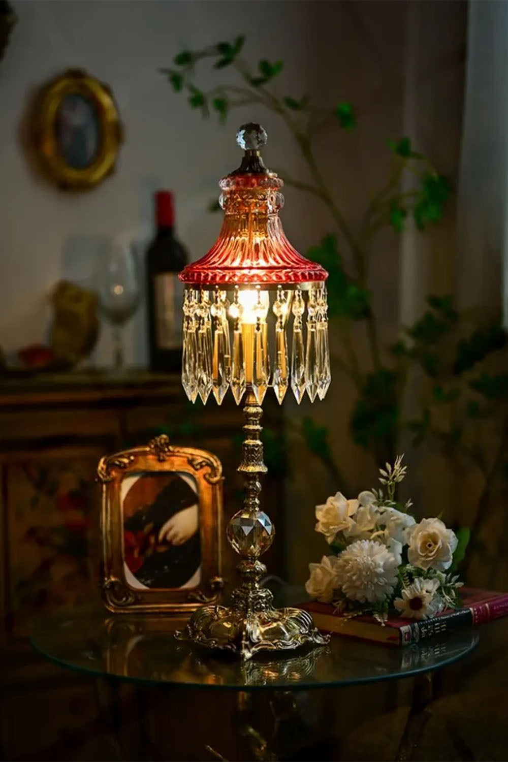 Vintage French Victorian Table Lamp